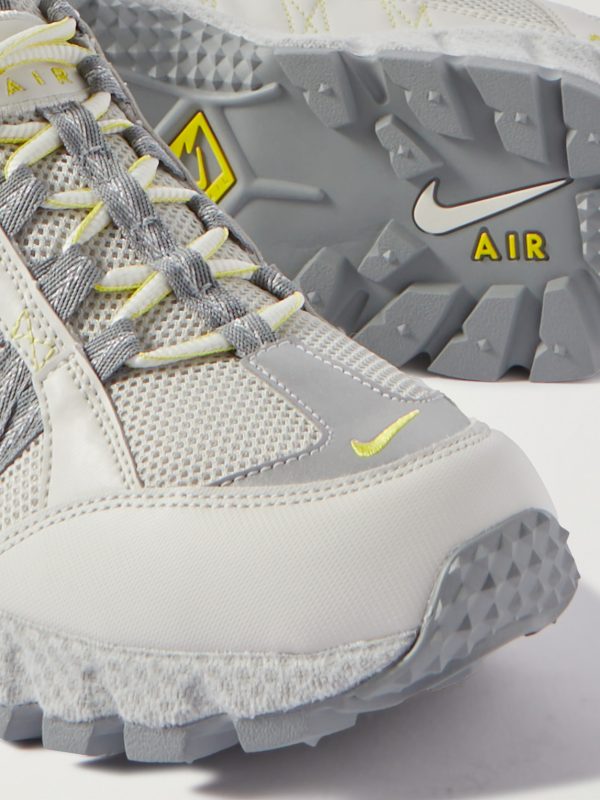 Air Humara QS Leather-Trimmed Mesh Sneakers - CU