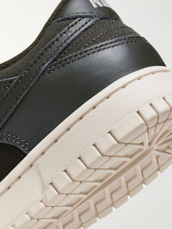 Dunk Low Retro PRM NBHD Leather-Trimmed Canvas Sneakers - CU