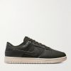 Dunk Low Retro PRM NBHD Leather-Trimmed Canvas Sneakers