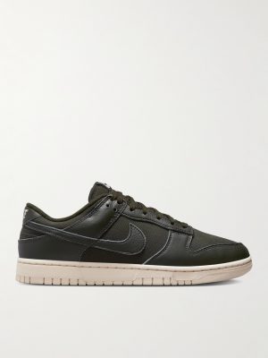 Dunk Low Retro PRM NBHD Leather-Trimmed Canvas Sneakers Dunk Low Retro PRM NBHD Leather-Trimmed Canvas Sneakers