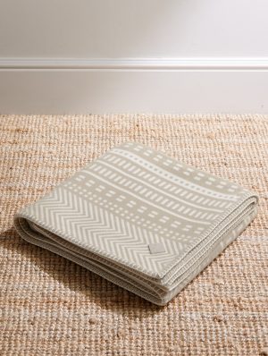 Atacama Virgin Wool and Cashmere-Blend Jacquard Blanket
