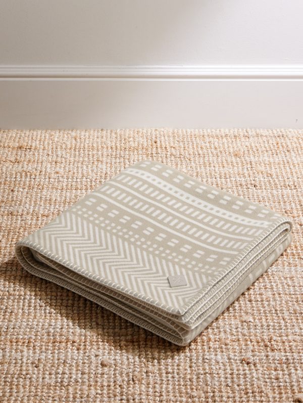 Atacama Virgin Wool and Cashmere-Blend Jacquard Blanket