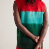 Embroidered Tie-Dyed Cashmere Sweater Vest - BK