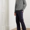 Striped Cotton-Blend Sweater - OU