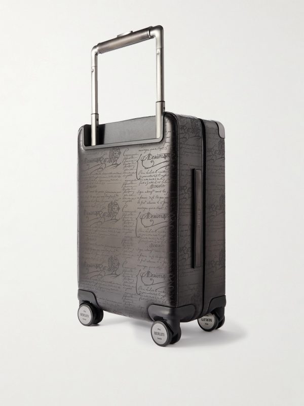 Formula 1005 Scritto Venezia Leather Suitcase - BK