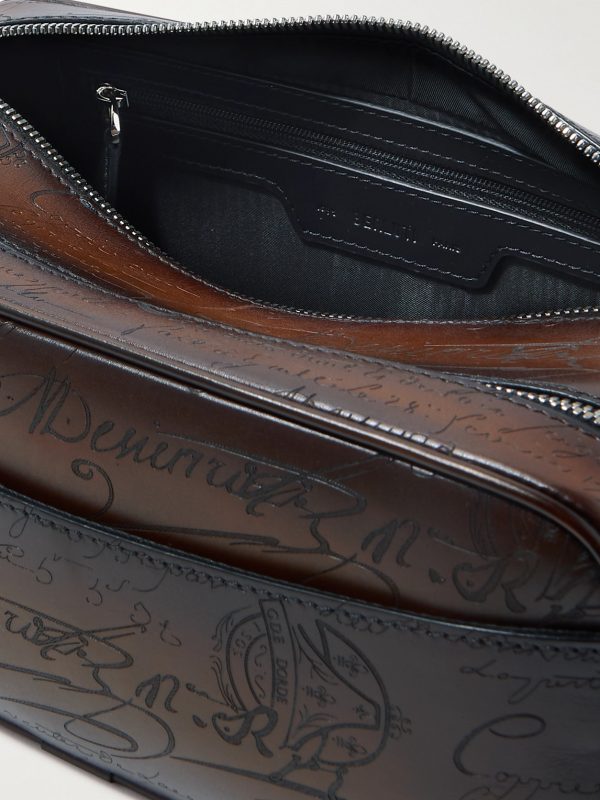 Formula 1003 Scritto Venezia Leather Wash Bag - E1