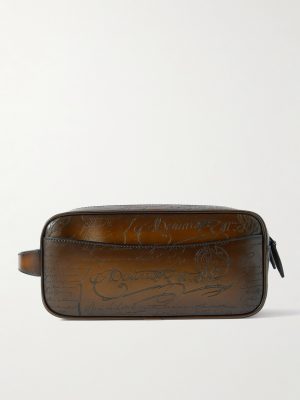Formula 1003 Scritto Venezia Leather Wash Bag Formula 1003 Scritto Venezia Leather Wash Bag