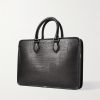 Un Jour Mini Scritto Leather Briefcase - BK Un Jour Mini Scritto Leather Briefcase - BK