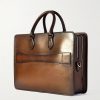 2 Jour Neo Scritto Venezia Leather Briefcase - BK 2 Jour Neo Scritto Venezia Leather Briefcase - BK