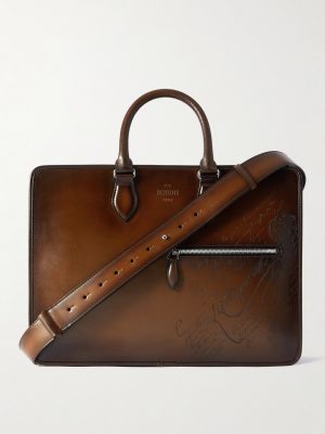 2 Jour Neo Scritto Venezia Leather Briefcase 2 Jour Neo Scritto Venezia Leather Briefcase
