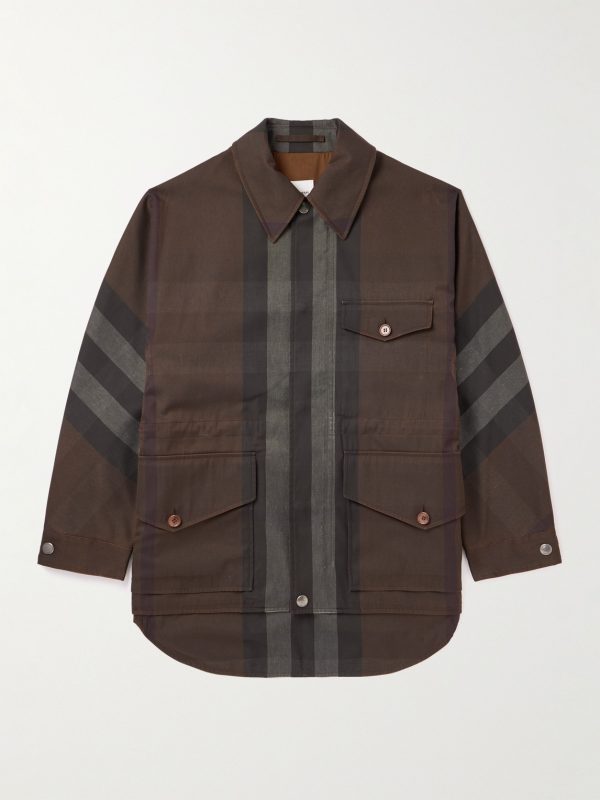 Checked Shell Coat Checked Shell Coat