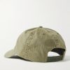 Logo-Appliquéd Herringbone Cotton-Twill Baseball Cap - BK