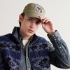 Logo-Appliquéd Herringbone Cotton-Twill Baseball Cap - OU