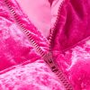 Oversized Logo-Appliquéd Quilted Crushed-Velvet Down Jacket - CU Oversized Logo-Appliquéd Quilted Crushed-Velvet Down Jacket - CU