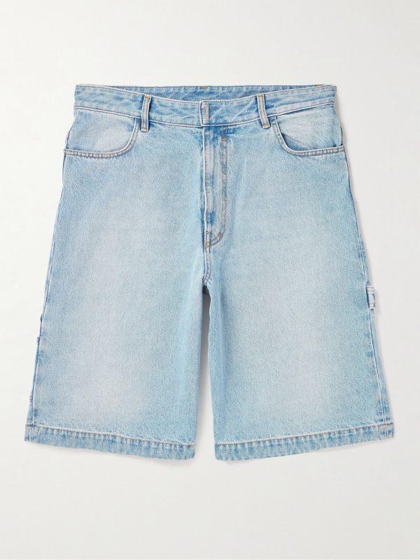 Wide-Leg Carpenter Denim Shorts Wide-Leg Carpenter Denim Shorts