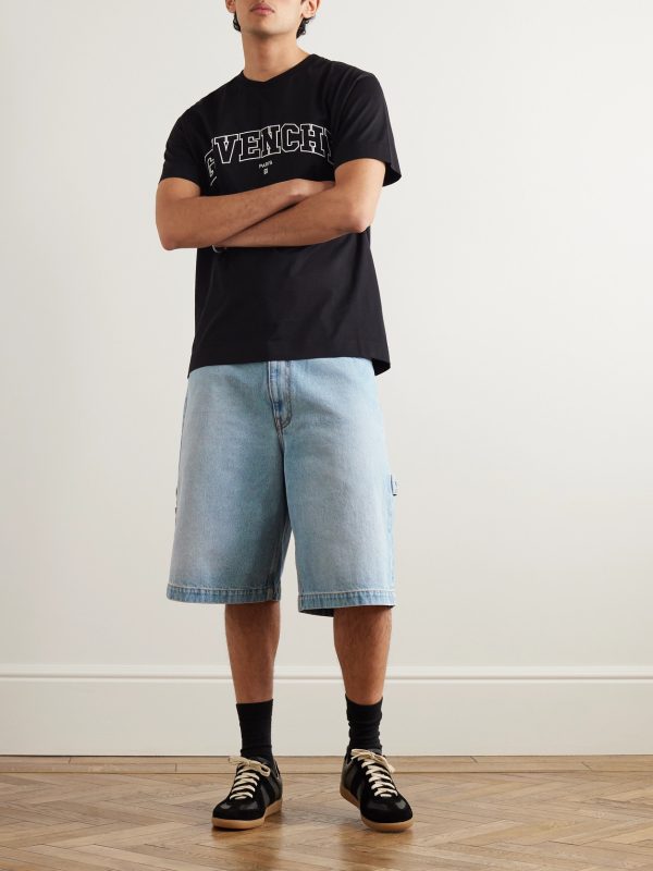 Wide-Leg Carpenter Denim Shorts - OU Wide-Leg Carpenter Denim Shorts - OU