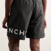 Straight-Leg Long-Length Logo-Print Swim Shorts - BK