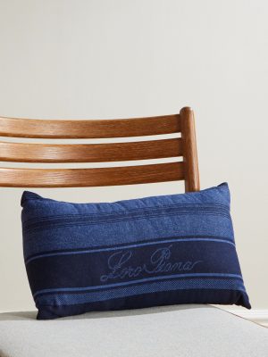 Printed Denim Beach Pillow Printed Denim Beach Pillow