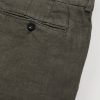 Tapered Pleated Linen Trousers - CU Tapered Pleated Linen Trousers - CU