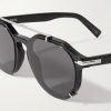 DiorBlackSuit RI Round-Frame Acetate and Silver-Tone Sunglasses - CU DiorBlackSuit RI Round-Frame Acetate and Silver-Tone Sunglasses - CU