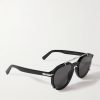 DiorBlackSuit RI Round-Frame Acetate and Silver-Tone Sunglasses - FR DiorBlackSuit RI Round-Frame Acetate and Silver-Tone Sunglasses - FR