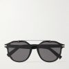 DiorBlackSuit RI Round-Frame Acetate and Silver-Tone Sunglasses DiorBlackSuit RI Round-Frame Acetate and Silver-Tone Sunglasses