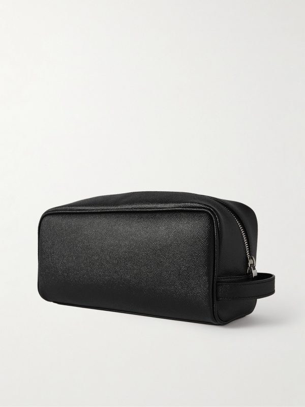 Full-Grain Leather Wash Bag - BK Full-Grain Leather Wash Bag - BK