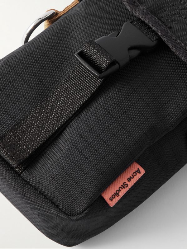 Adyen Post Suede-Trimmed Ripstop Messenger Bag - CU Adyen Post Suede-Trimmed Ripstop Messenger Bag - CU