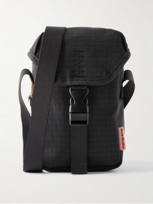 Adyen Post Suede-Trimmed Ripstop Messenger Bag