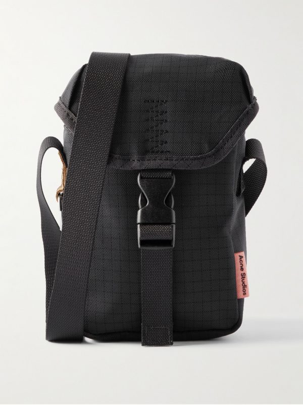 Adyen Post Suede-Trimmed Ripstop Messenger Bag Adyen Post Suede-Trimmed Ripstop Messenger Bag