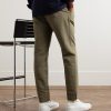 Straight-Leg Pleated Garment-Dyed Cotton and Linen-Blend Trousers - BK Straight-Leg Pleated Garment-Dyed Cotton and Linen-Blend Trousers - BK