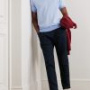 Straight-Leg Pleated Garment-Dyed Cotton and Linen-Blend Trousers - OU Straight-Leg Pleated Garment-Dyed Cotton and Linen-Blend Trousers - OU