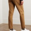 Straight-Leg Pleated Garment-Dyed Cotton and Linen-Blend Twill Trousers - BK