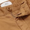 Straight-Leg Pleated Garment-Dyed Cotton and Linen-Blend Twill Trousers - E1