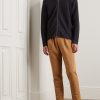 Straight-Leg Pleated Garment-Dyed Cotton and Linen-Blend Twill Trousers - OU