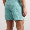 Diamond Straight-Leg Mid-Length Printed Swim Shorts - BK Diamond Straight-Leg Mid-Length Printed Swim Shorts - BK