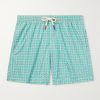 Diamond Straight-Leg Mid-Length Printed Swim Shorts Diamond Straight-Leg Mid-Length Printed Swim Shorts