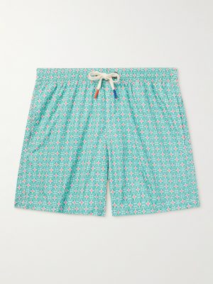 Diamond Straight-Leg Mid-Length Printed Swim Shorts Diamond Straight-Leg Mid-Length Printed Swim Shorts