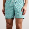 Diamond Straight-Leg Mid-Length Printed Swim Shorts - OU Diamond Straight-Leg Mid-Length Printed Swim Shorts - OU