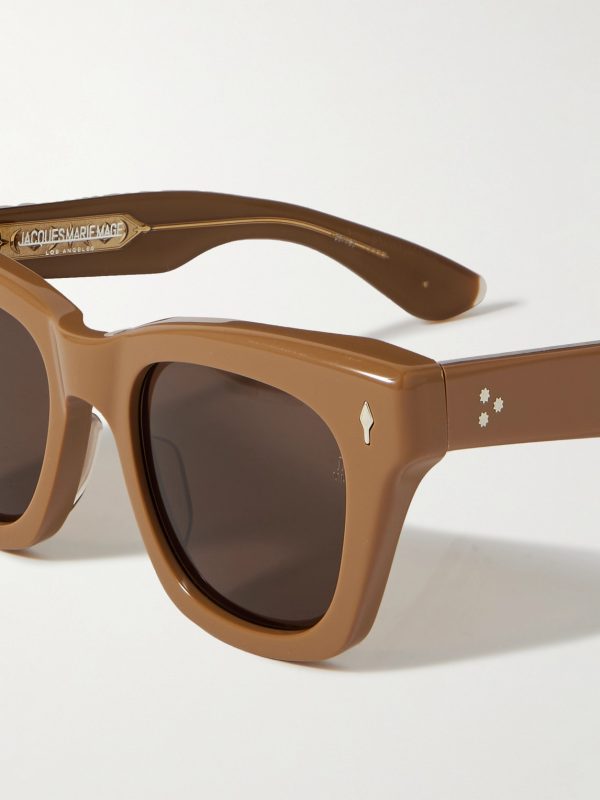 + Umit Benan Dealan Square-Frame Acetate Sunglasses - CU