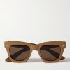 + Umit Benan Dealan Square-Frame Acetate Sunglasses