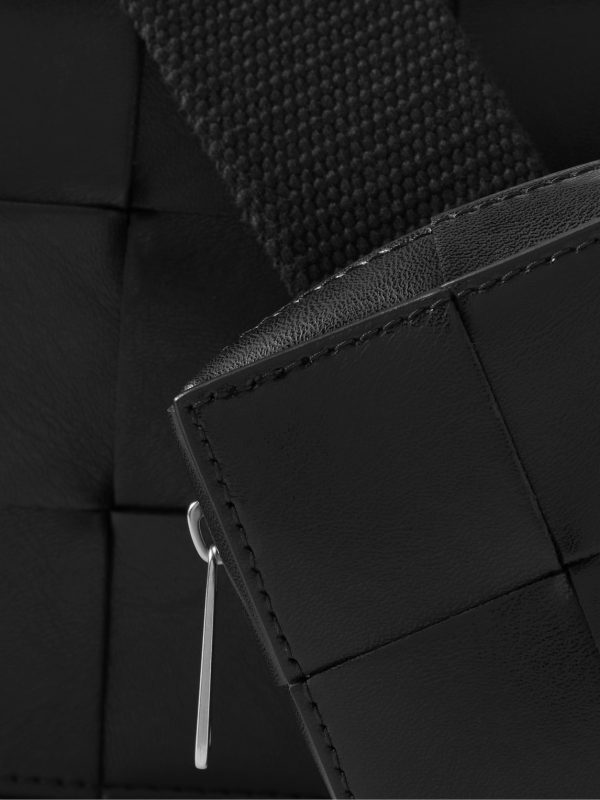 Cassette Intrecciato Leather Messenger Bag - CU Cassette Intrecciato Leather Messenger Bag - CU