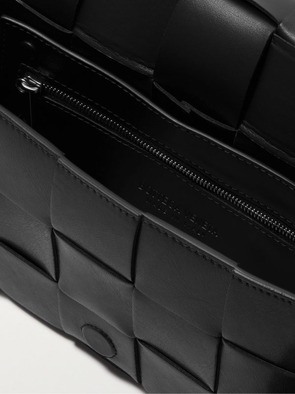 Cassette Intrecciato Leather Messenger Bag - E1 Cassette Intrecciato Leather Messenger Bag - E1