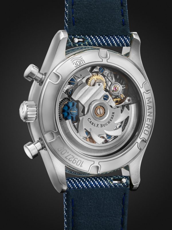Manero Flyback Automatic Chronometer 40mm Stainless Steel and Canvas Watch, Ref. No. 00.10927.08.13.03 - BK Manero Flyback Automatic Chronometer 40mm Stainless Steel and Canvas Watch, Ref. No. 00.10927.08.13.03 - BK
