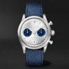 Manero Flyback Automatic Chronometer 40mm Stainless Steel and Canvas Watch, Ref. No. 00.10927.08.13.03 Manero Flyback Automatic Chronometer 40mm Stainless Steel and Canvas Watch, Ref. No. 00.10927.08.13.03