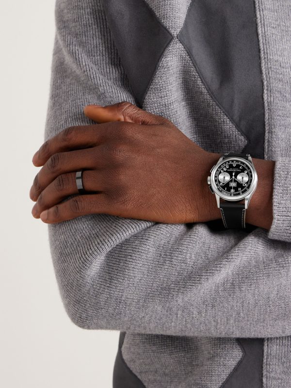 Heritage BiCompax Annual Limited Edition Automatic Chronograph 41mm Stainless Steel and Leather Watch, Ref. No. 00.10803.08.32.01 - OU