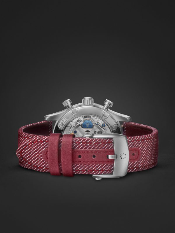 Manero Flyback 40mm Chronograph Steel and Canvas Watch, Ref. No. 00.10927.08.13.04 - E2 Manero Flyback 40mm Chronograph Steel and Canvas Watch, Ref. No. 00.10927.08.13.04 - E2