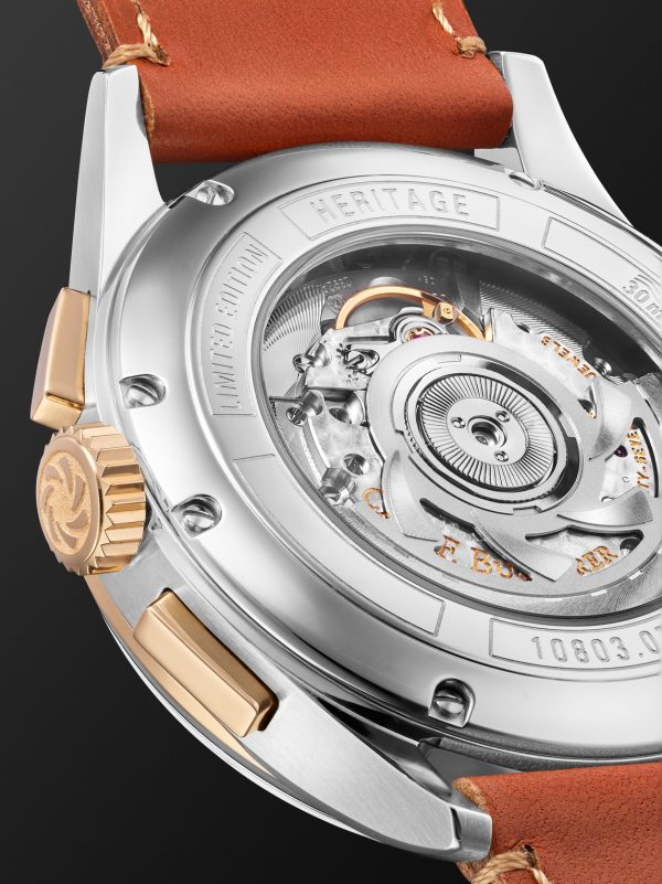 Heritage BiCompax Annual Limited Edition Automatic Chronograph 41mm 18-Karat Rose Gold, Stainless Steel and Leather Watch, Ref. No. 00.10803.07.42.01 - E1