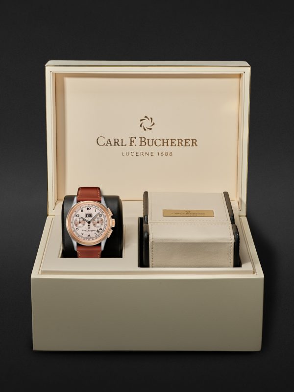 Heritage BiCompax Annual Limited Edition Automatic Chronograph 41mm 18-Karat Rose Gold, Stainless Steel and Leather Watch, Ref. No. 00.10803.07.42.01 - E3