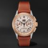 Heritage BiCompax Annual Limited Edition Automatic Chronograph 41mm 18-Karat Rose Gold, Stainless Steel and Leather Watch, Ref. No. 00.10803.07.42.01